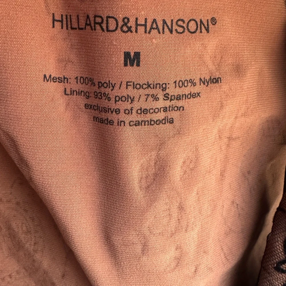 Hillard & Hanson Black & Cinnamon Sleeveless Bustier Style Tank Top - Picture 8 of 13